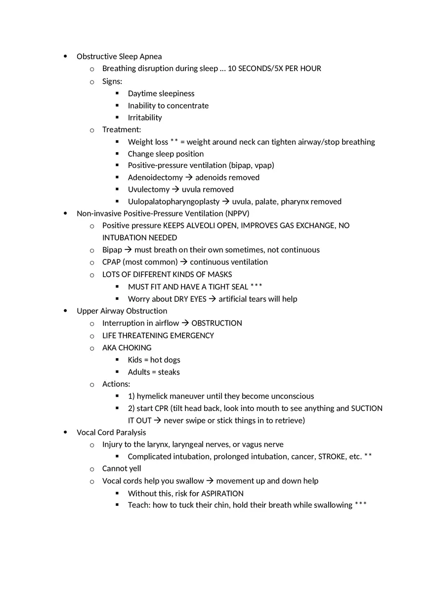 Adult Health HESI Study Guide Part 3 - Page 5