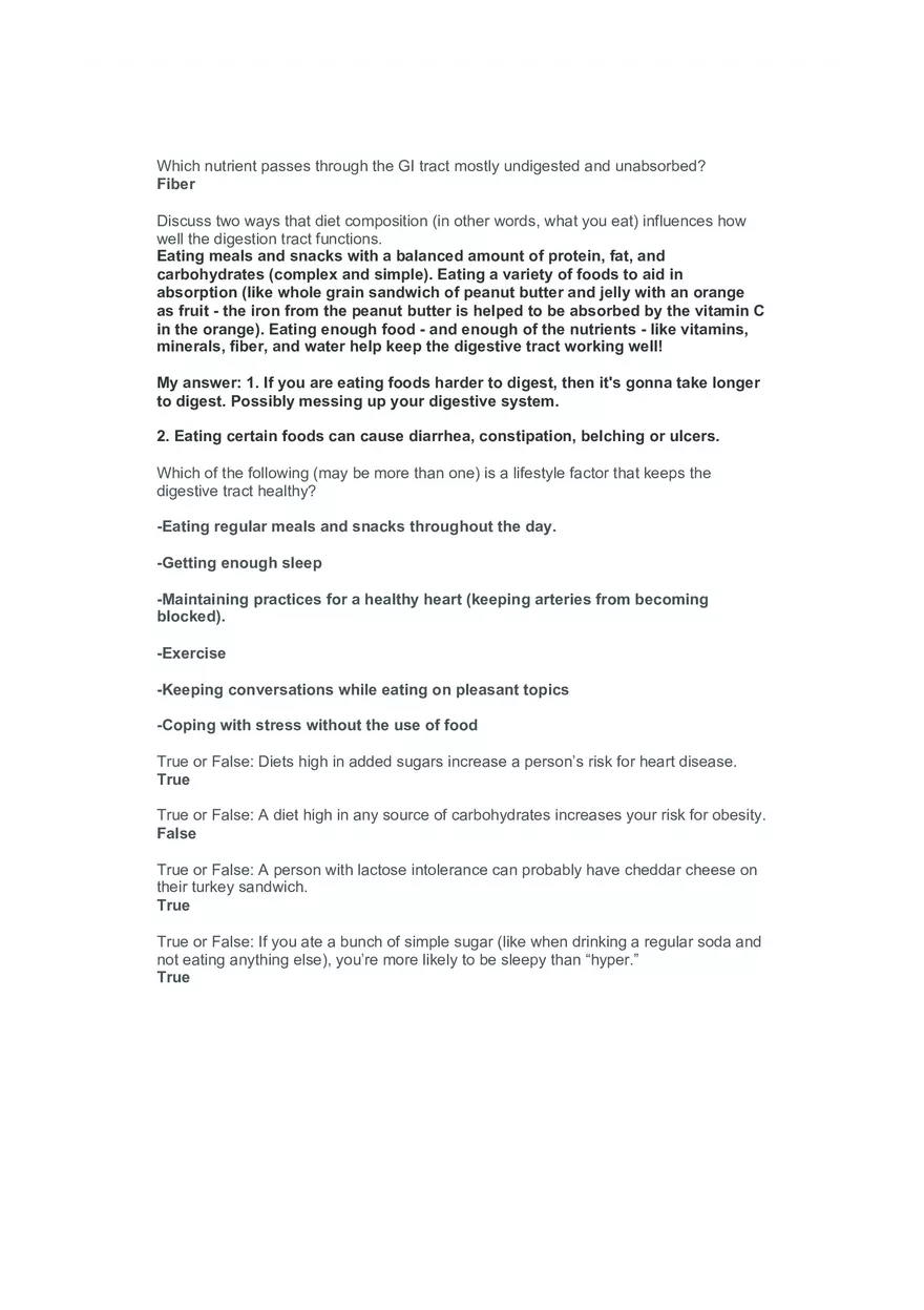 Food Choices, Nutrients, and Labeling - Page 10