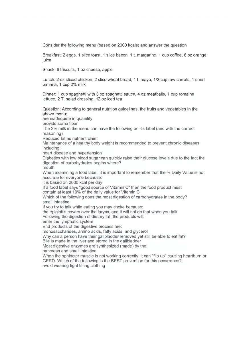 Food Choices, Nutrients, and Labeling - Page 15