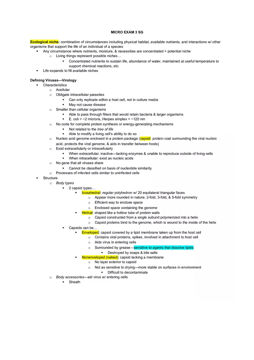 Concept of Ecological Niche Guide 1 - Page 1