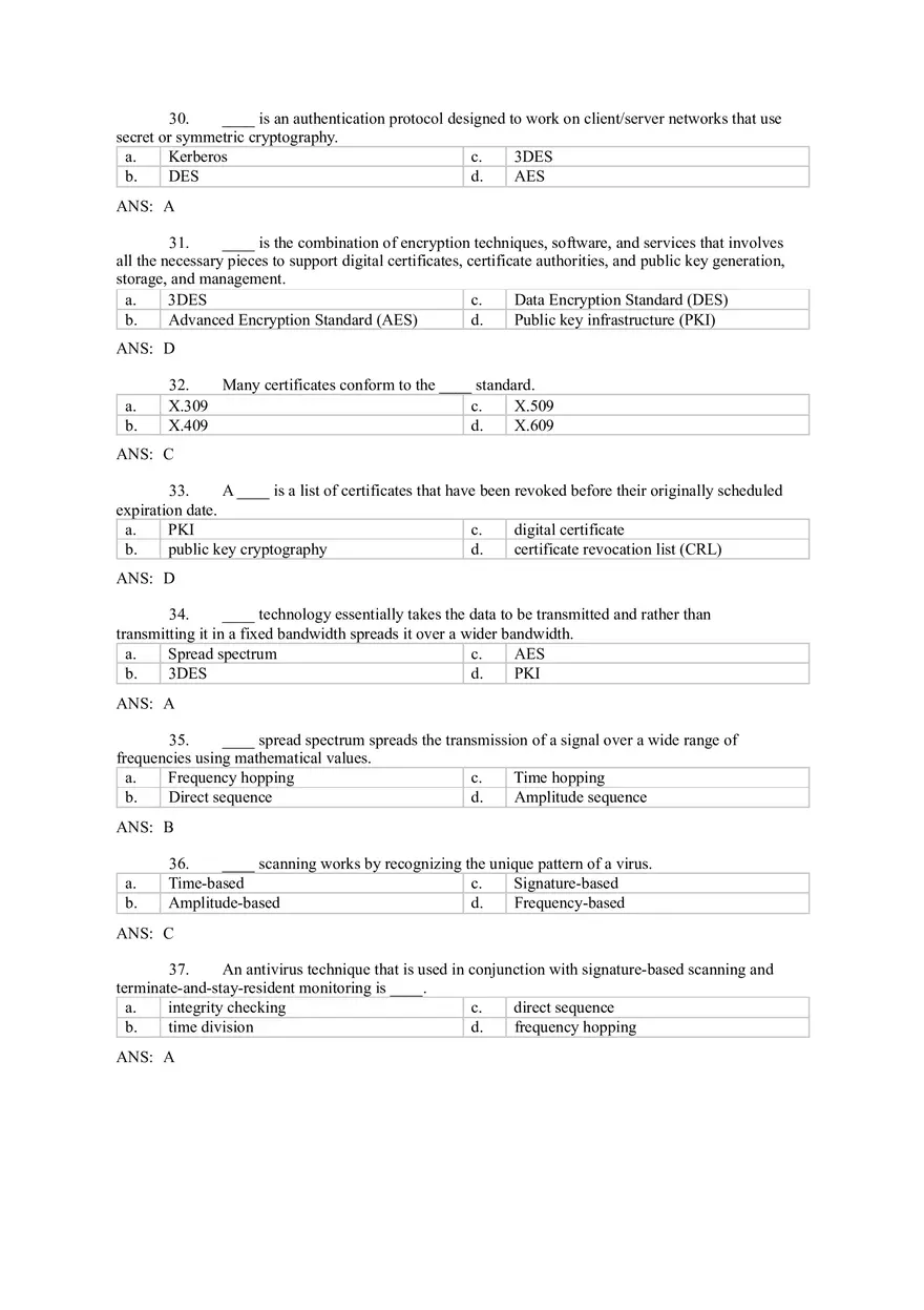 Introduction to Computer Networks Answer Key Part 6 - Page 8