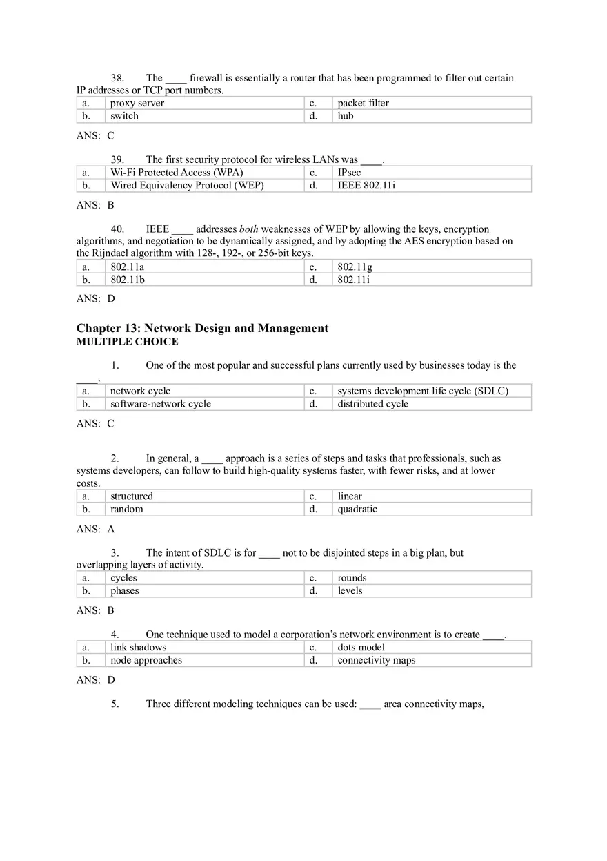 Introduction to Computer Networks Answer Key Part 6 - Page 9