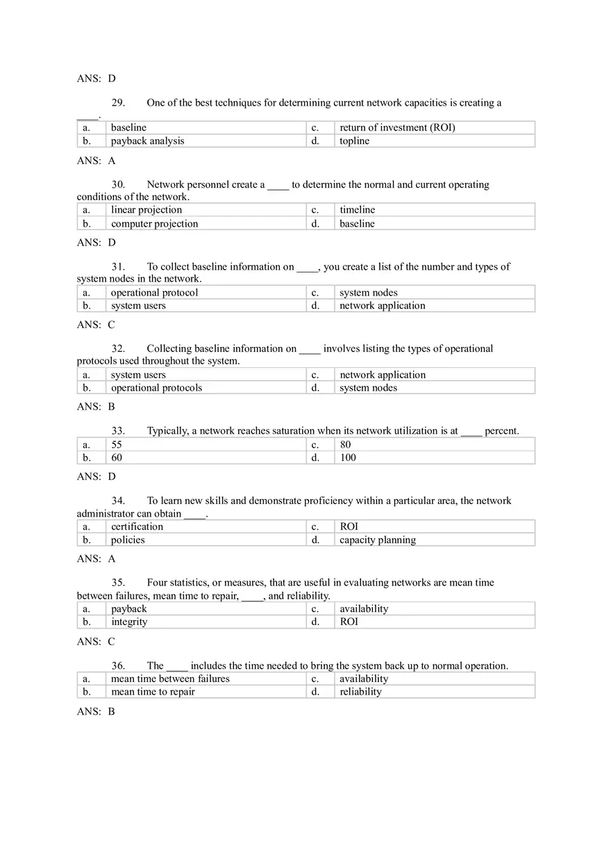Introduction to Computer Networks Answer Key Part 6 - Page 3
