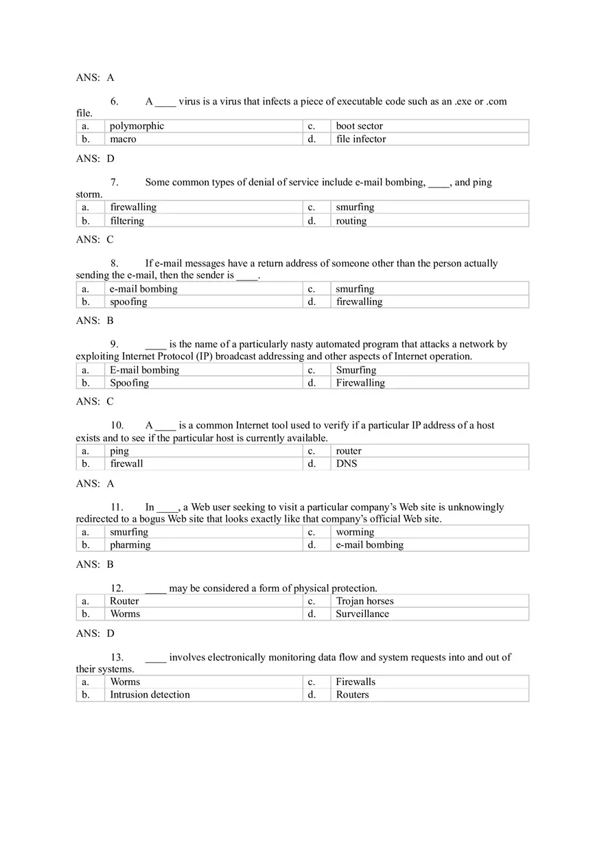Introduction to Computer Networks Answer Key Part 6 - Page 5