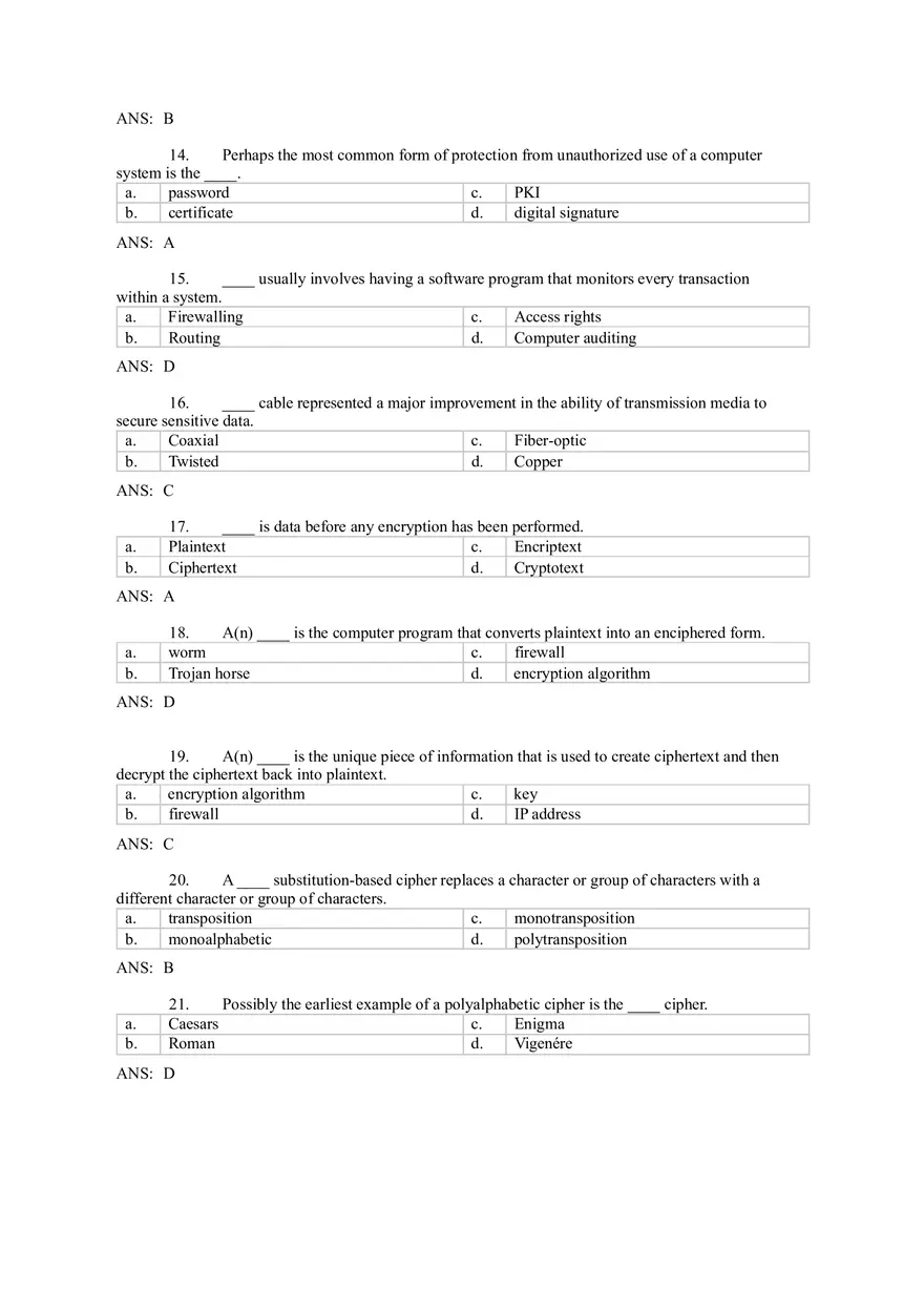 Introduction to Computer Networks Answer Key Part 6 - Page 6