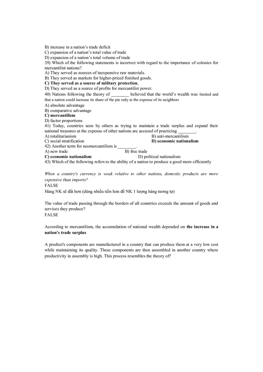 Chapter 5 and 12 International Trade - Page 4