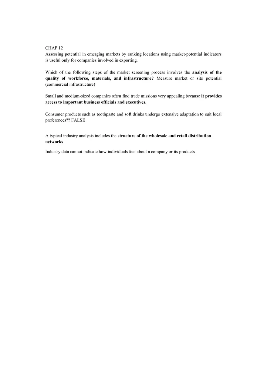 Chapter 5 and 12 International Trade - Page 5