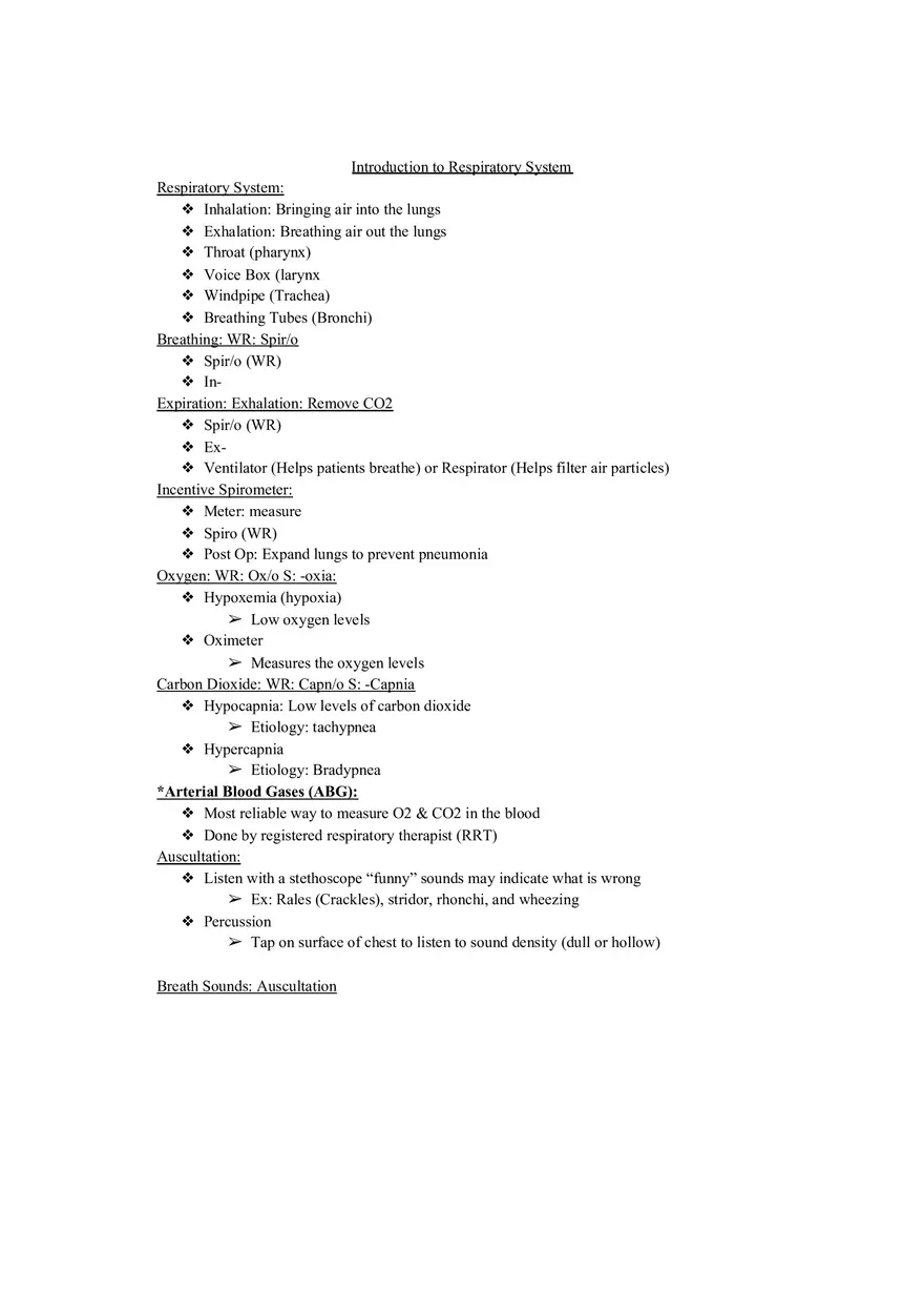 Chapter 10 The Respiratory System - Pulmonology - Page 1