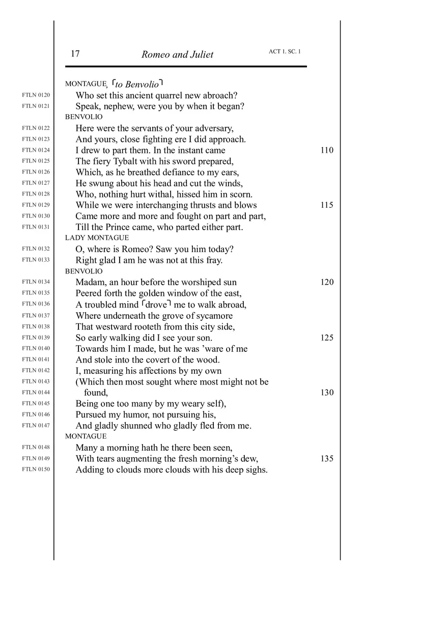 Romeo and Juliet Folger Shakespeare Part 2 - Page 1