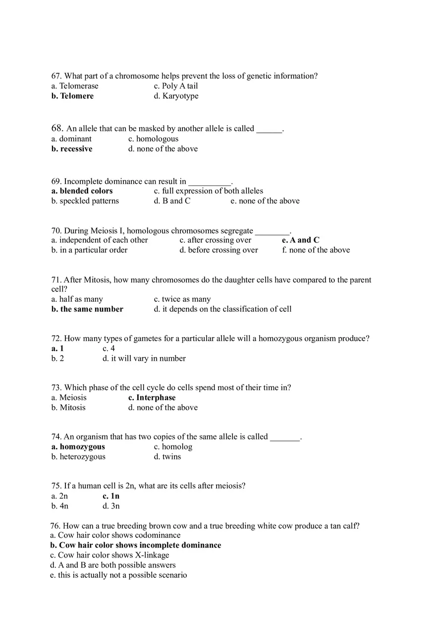 Modern Biology 76 Answer Key - Page 4