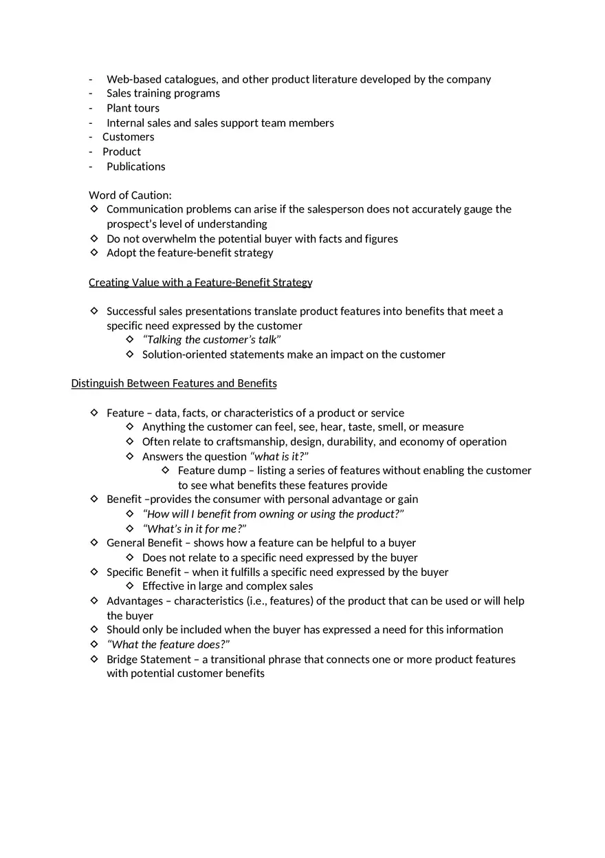 Marketing - Creating Product Solutions - Page 4