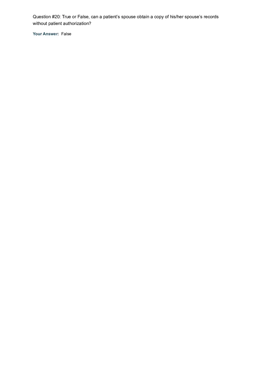 Physical Assessment in Healthcare Quiz Answer - Page 4