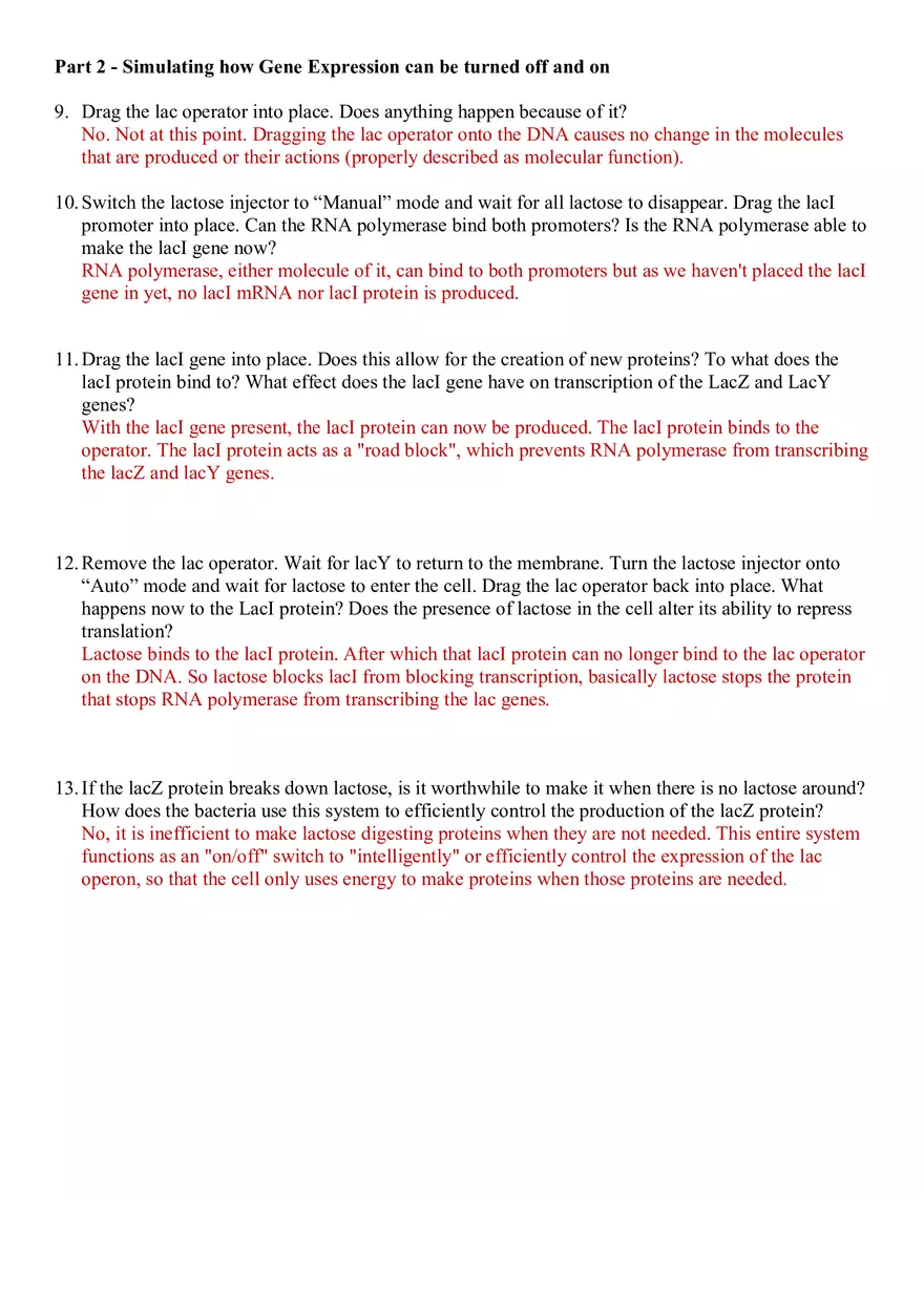 Simulating How Gene Expression Works - Page 2