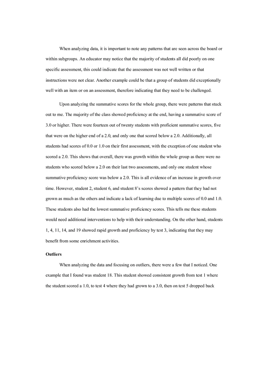 Analyzing Assessment Data - Task 3 - Page 5