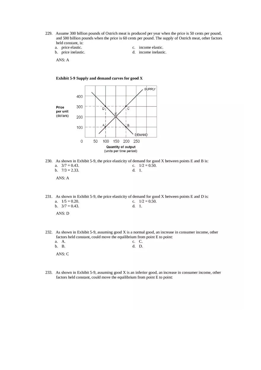Price Elasticity of Demand and Supply Answer Key Part 5 - Page 12