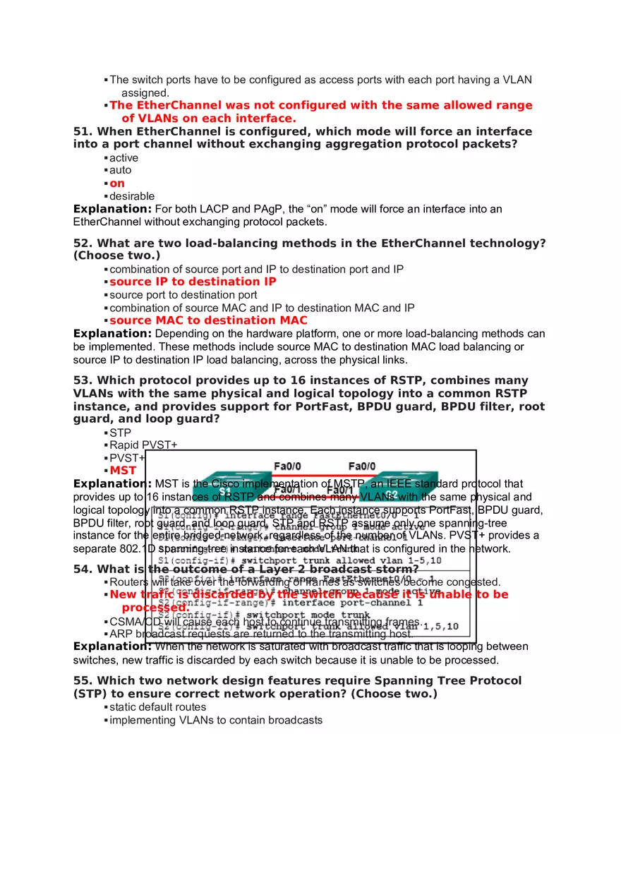 Redundant Networks Exam Answers - Page 9