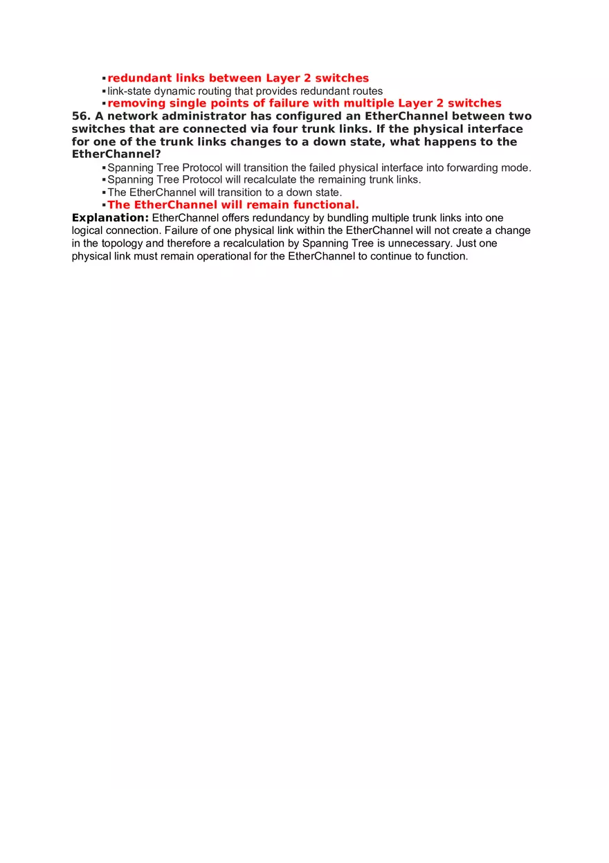 Redundant Networks Exam Answers - Page 10