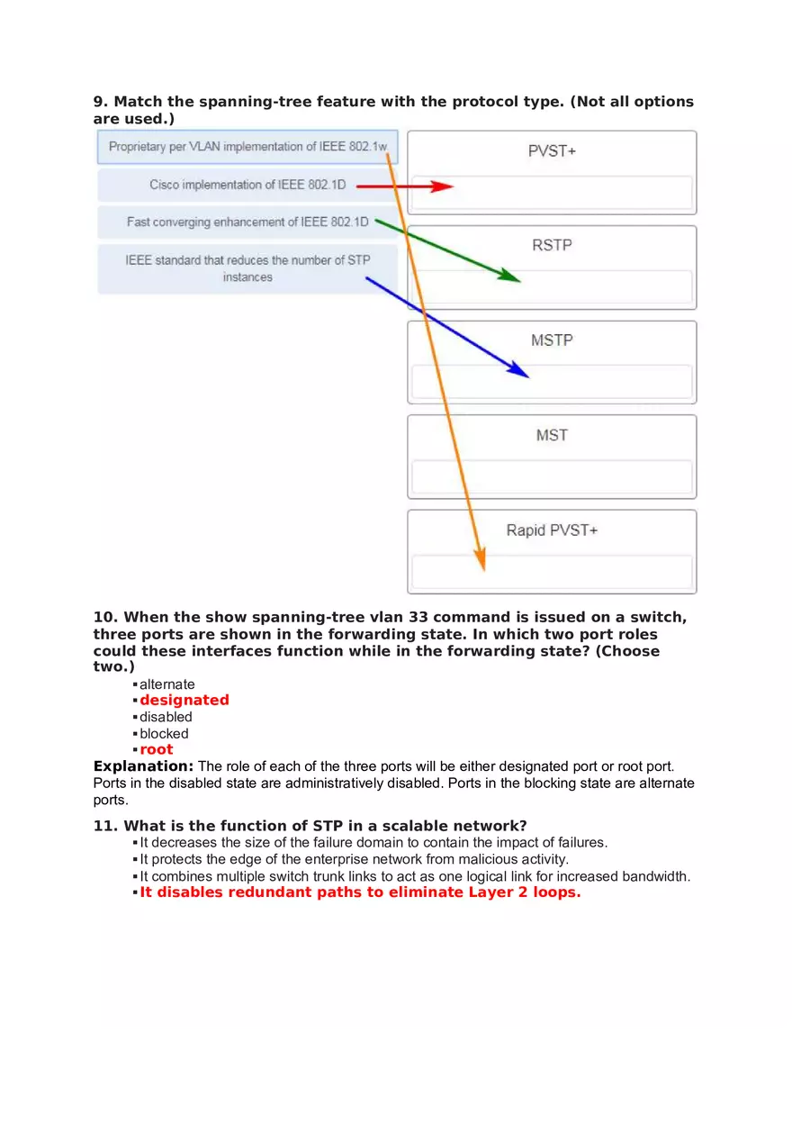 Redundant Networks Exam Answers - Page 11