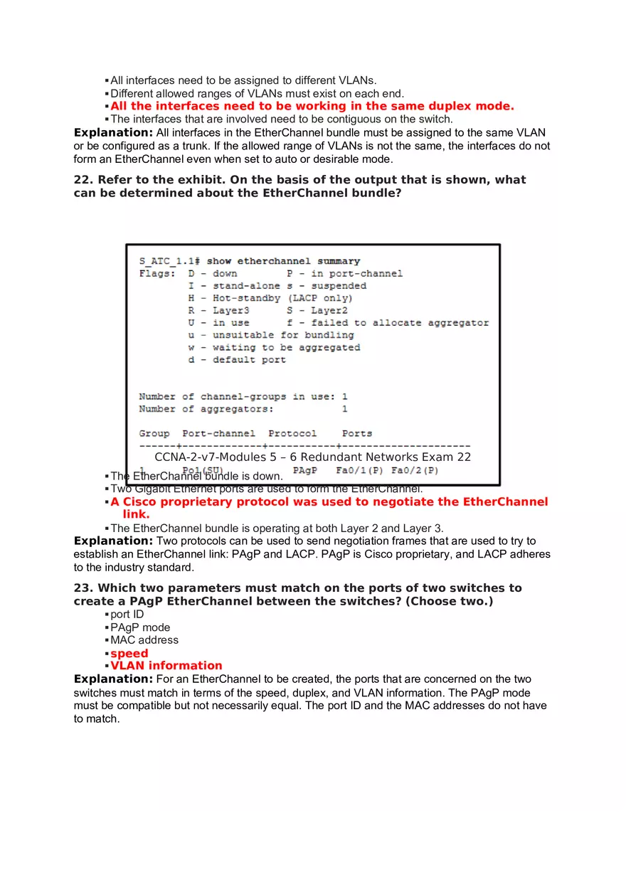 Redundant Networks Exam Answers - Page 15