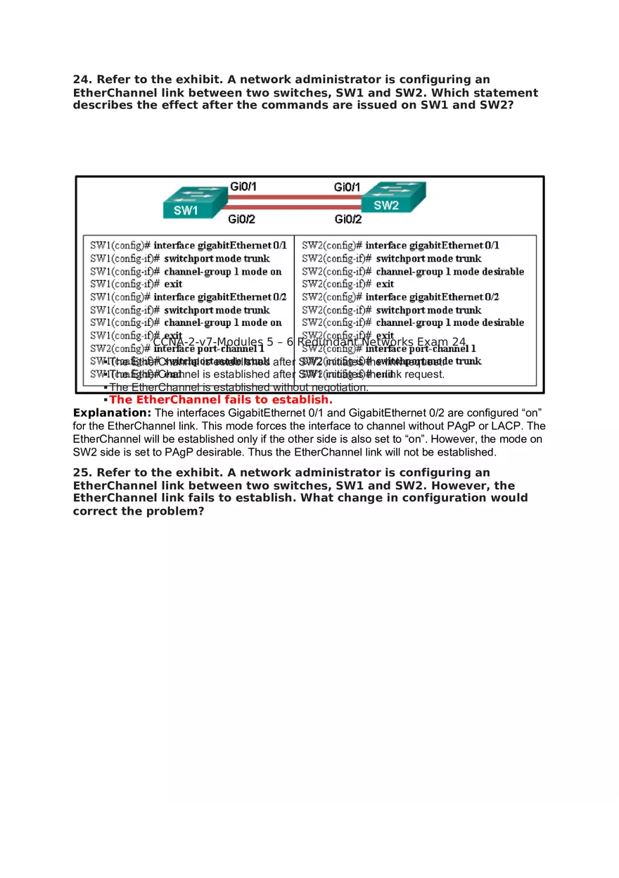 Redundant Networks Exam Answers - Page 16