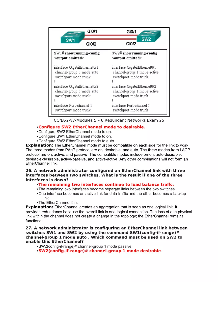 Redundant Networks Exam Answers - Page 17