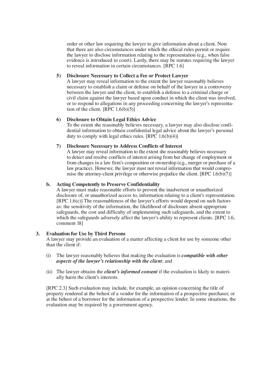 Professional Responsibility Guide Part 4 - Page 7