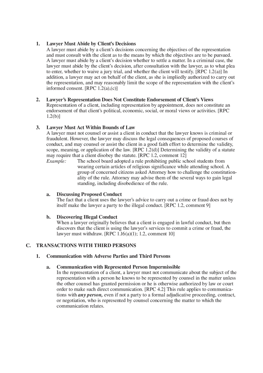 Professional Responsibility Guide Part 4 - Page 9