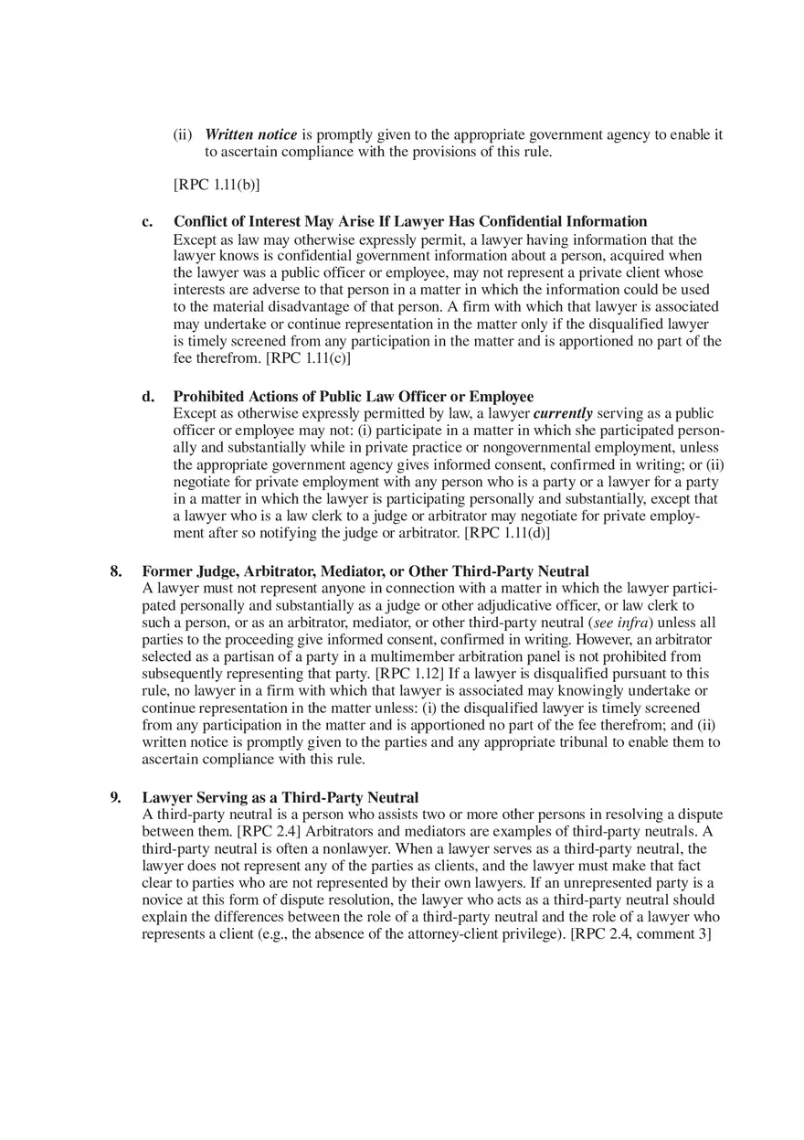 Professional Responsibility Guide Part 4 - Page 1