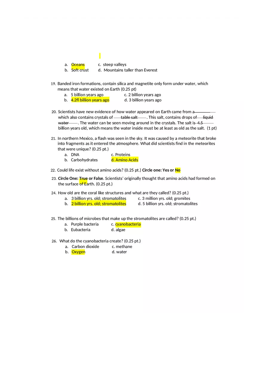 How the Earth Was Made Worksheet - Page 3