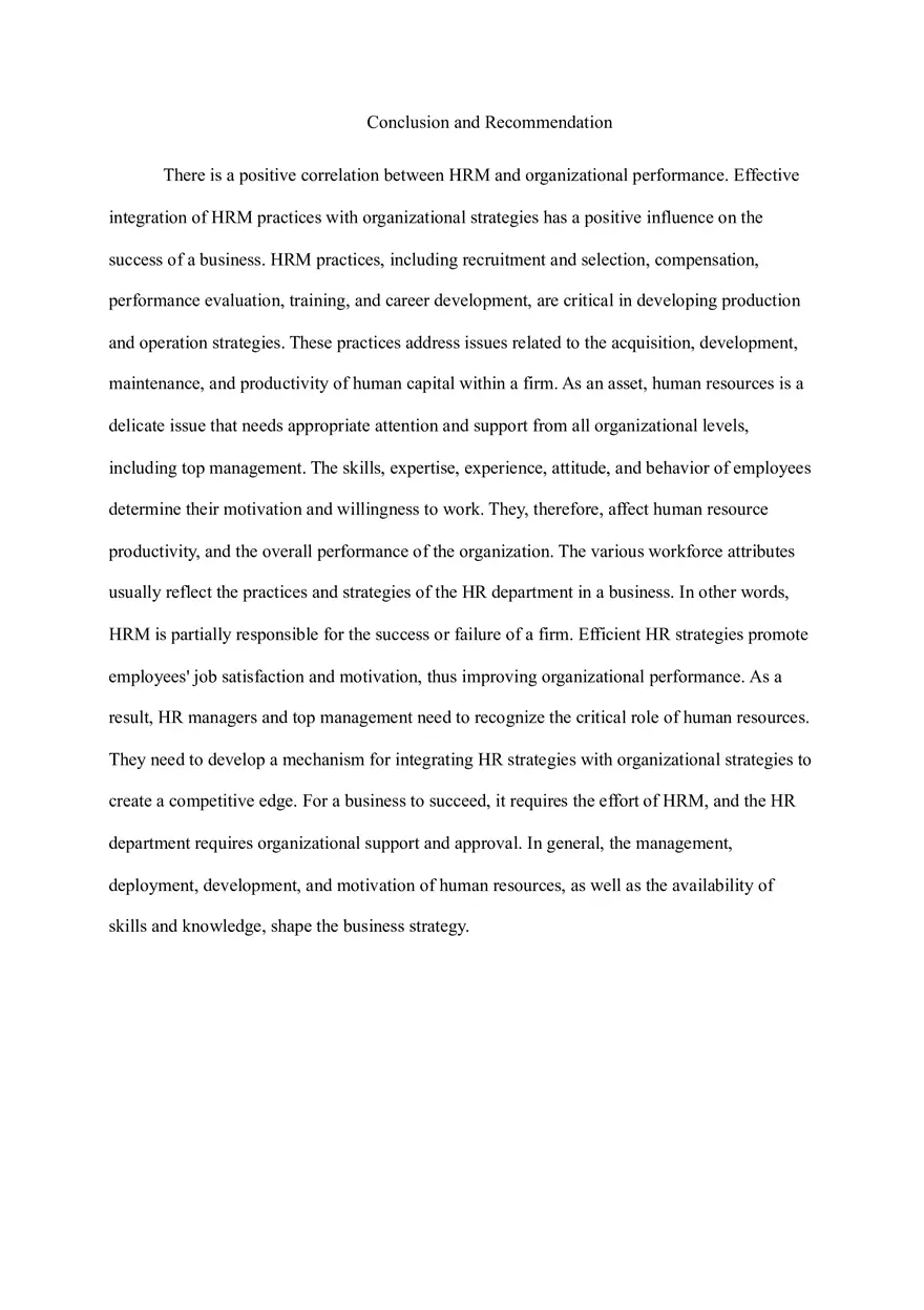 The Implications of Human Resource Management On Organizational Strategy - Page 7