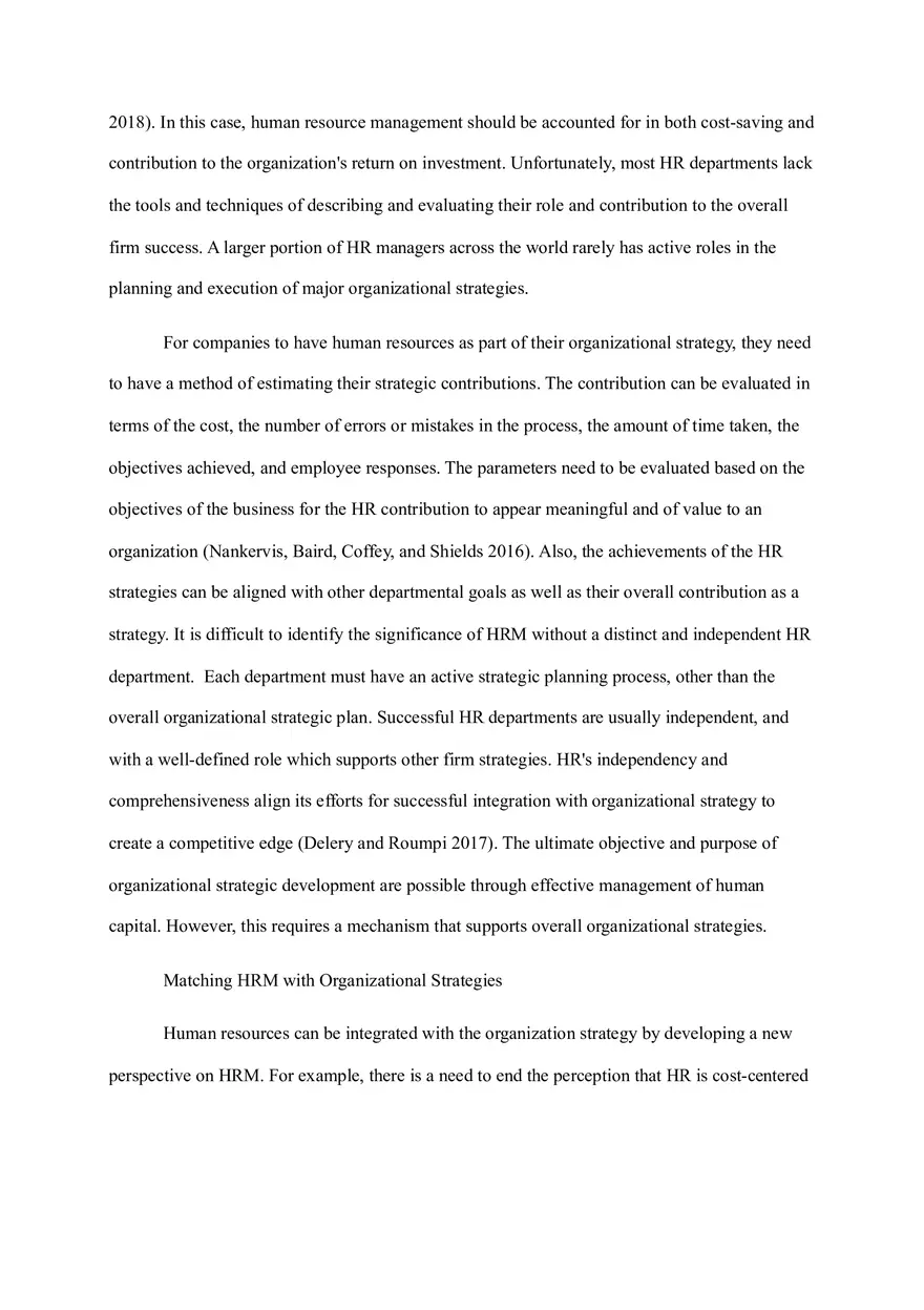 The Implications of Human Resource Management On Organizational Strategy - Page 3