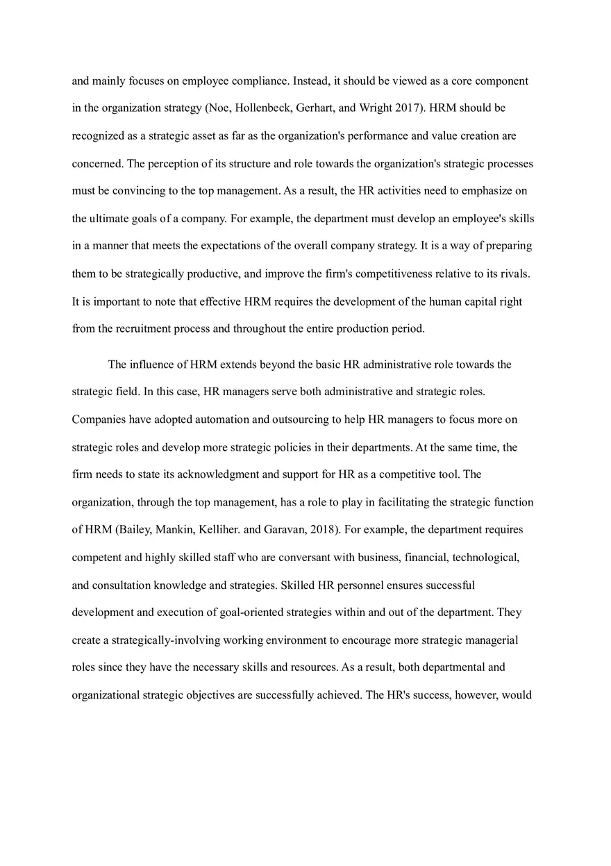 The Implications of Human Resource Management On Organizational Strategy - Page 4