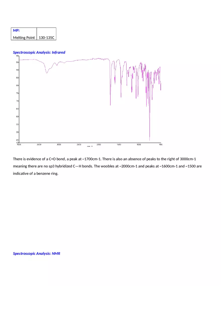 Lab Report - Oxidation of 9-fluorenol to 9-Fluorenone - Page 3