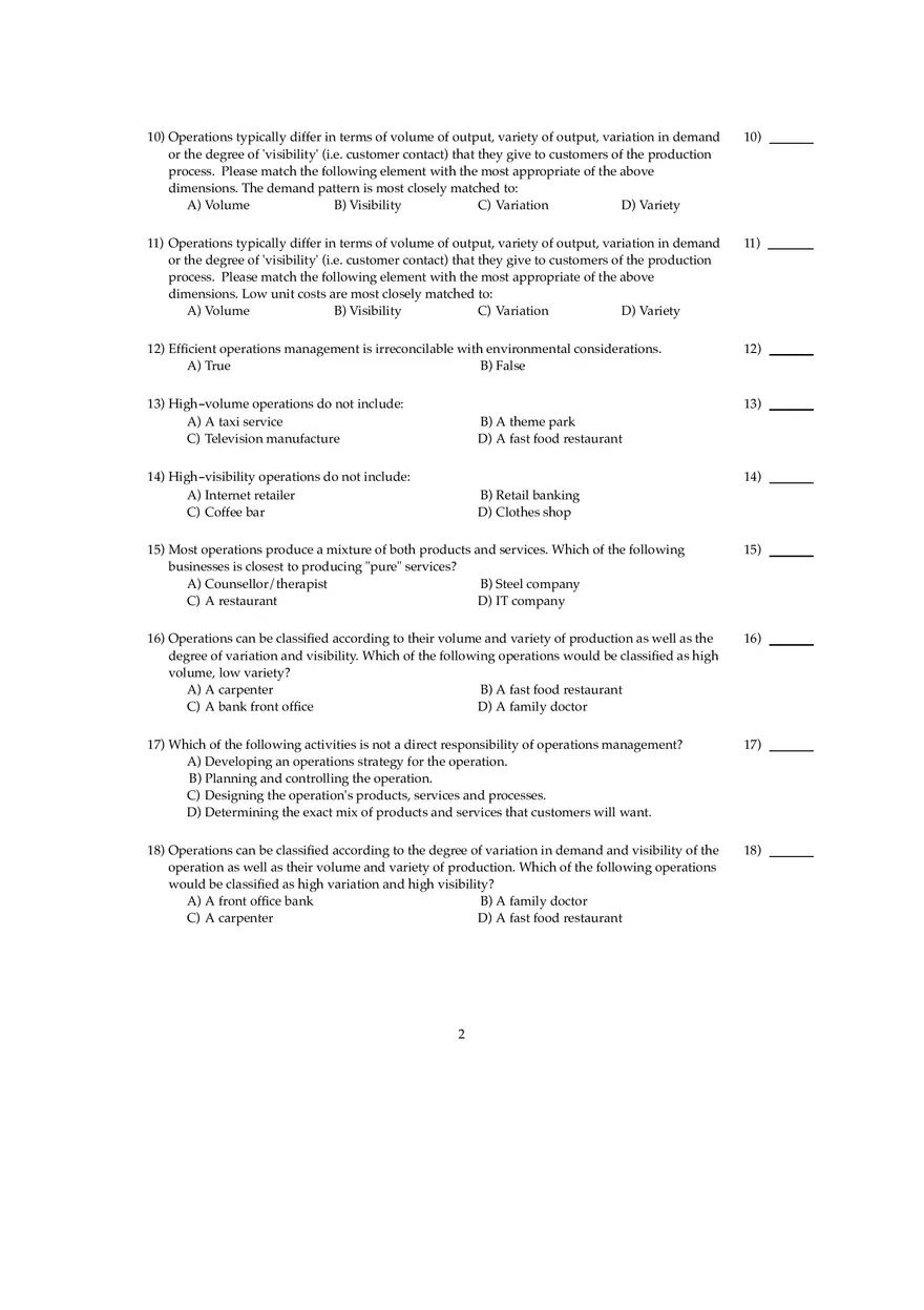 Ch 1 - Operations Management Answers - Page 4