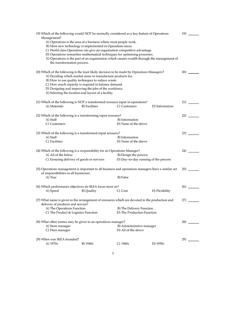 Ch 1 - Operations Management Answers - Page 5