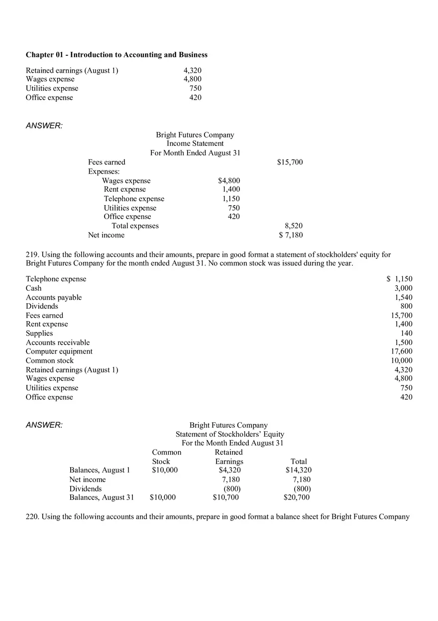 Introduction to Accounting and Business Ch 1 Part 4 - Page 9