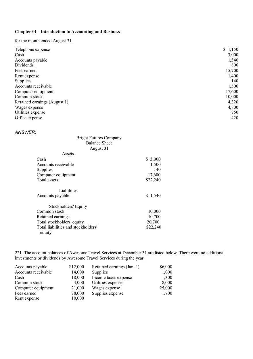 Introduction to Accounting and Business Ch 1 Part 4 - Page 10