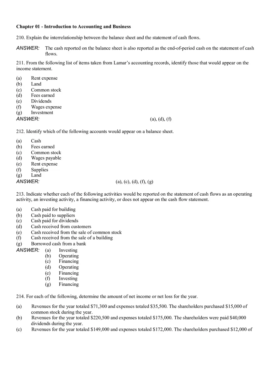 Introduction to Accounting and Business Ch 1 Part 4 - Page 1