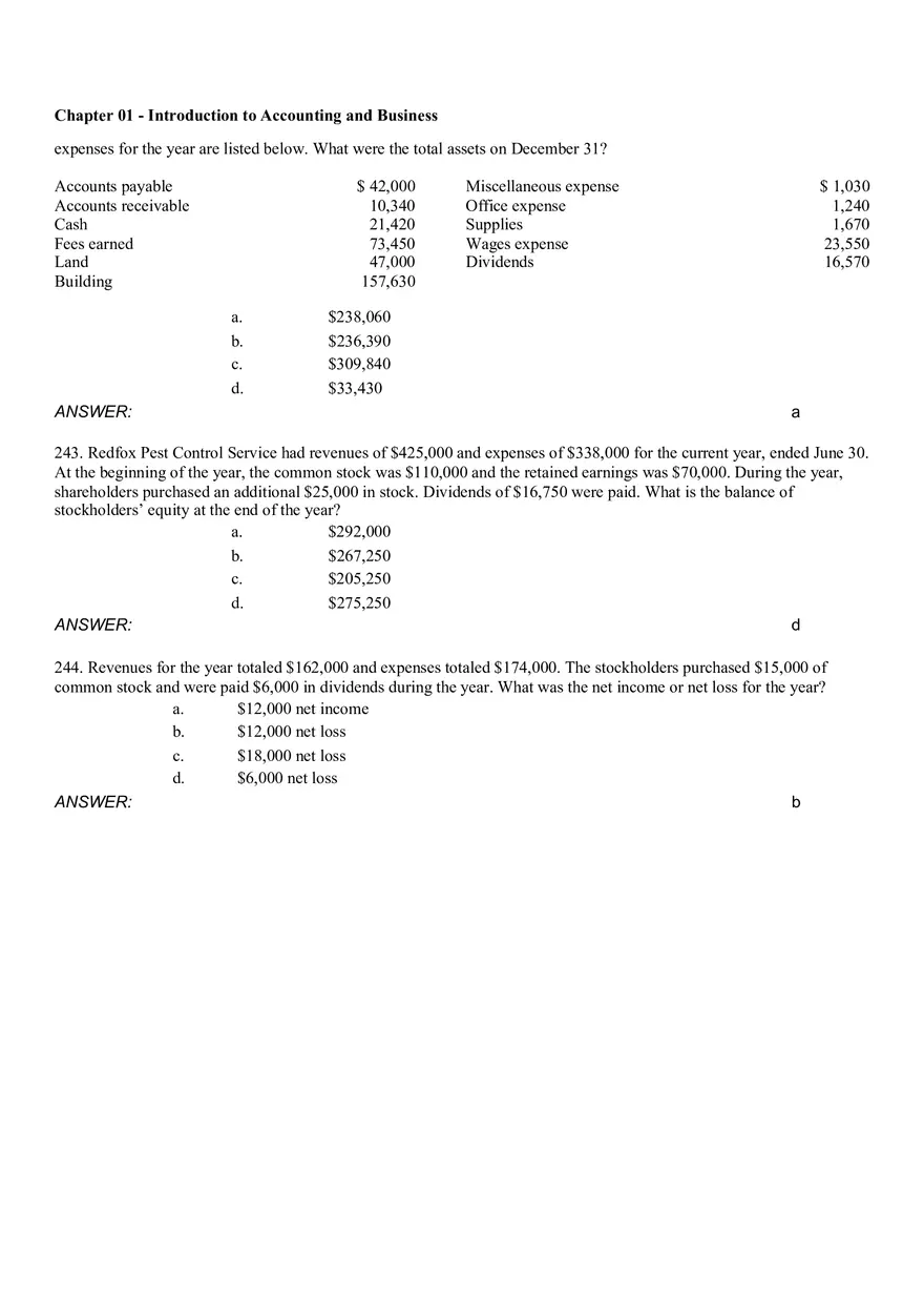 Introduction to Accounting and Business Ch 1 Part 4 - Page 5