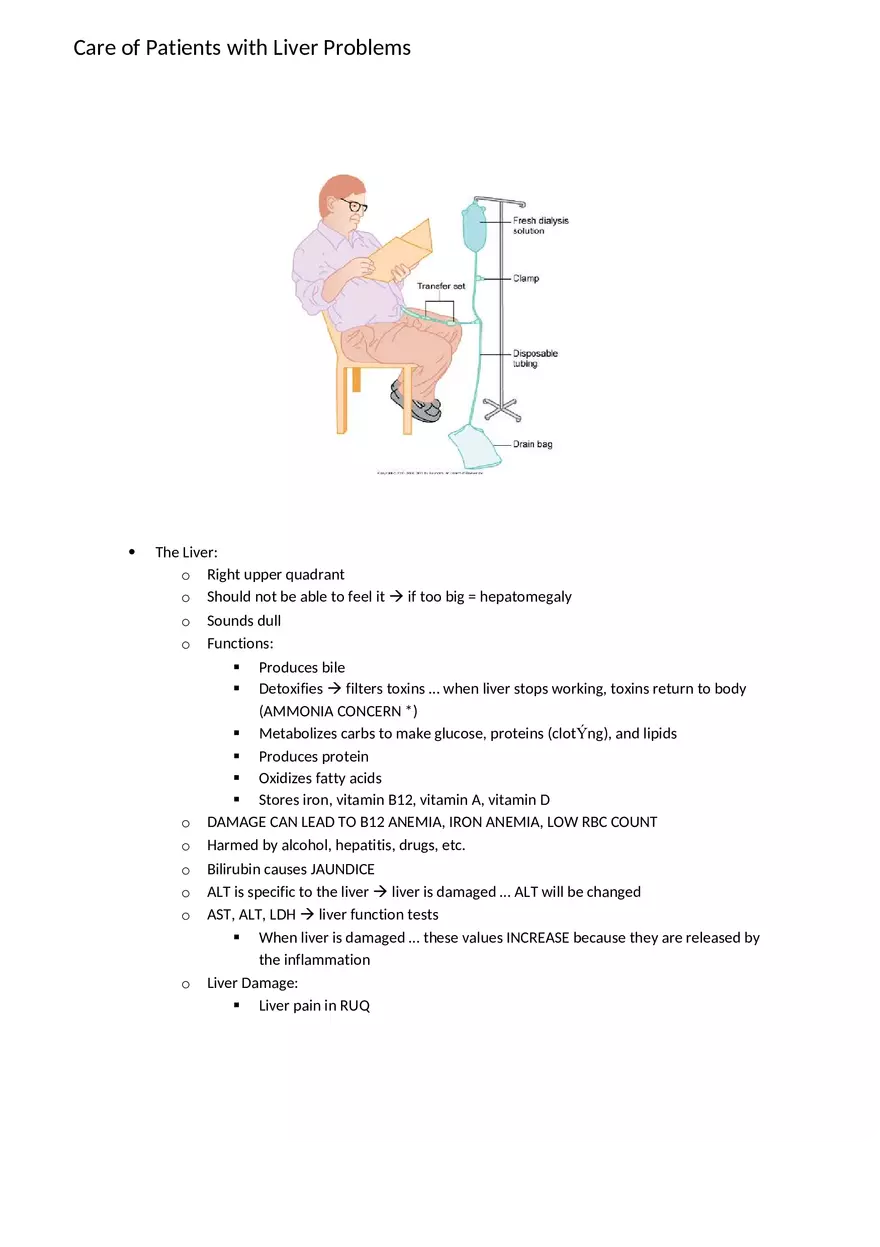 Adult Health HESI Study Guide Part 6 - Page 1