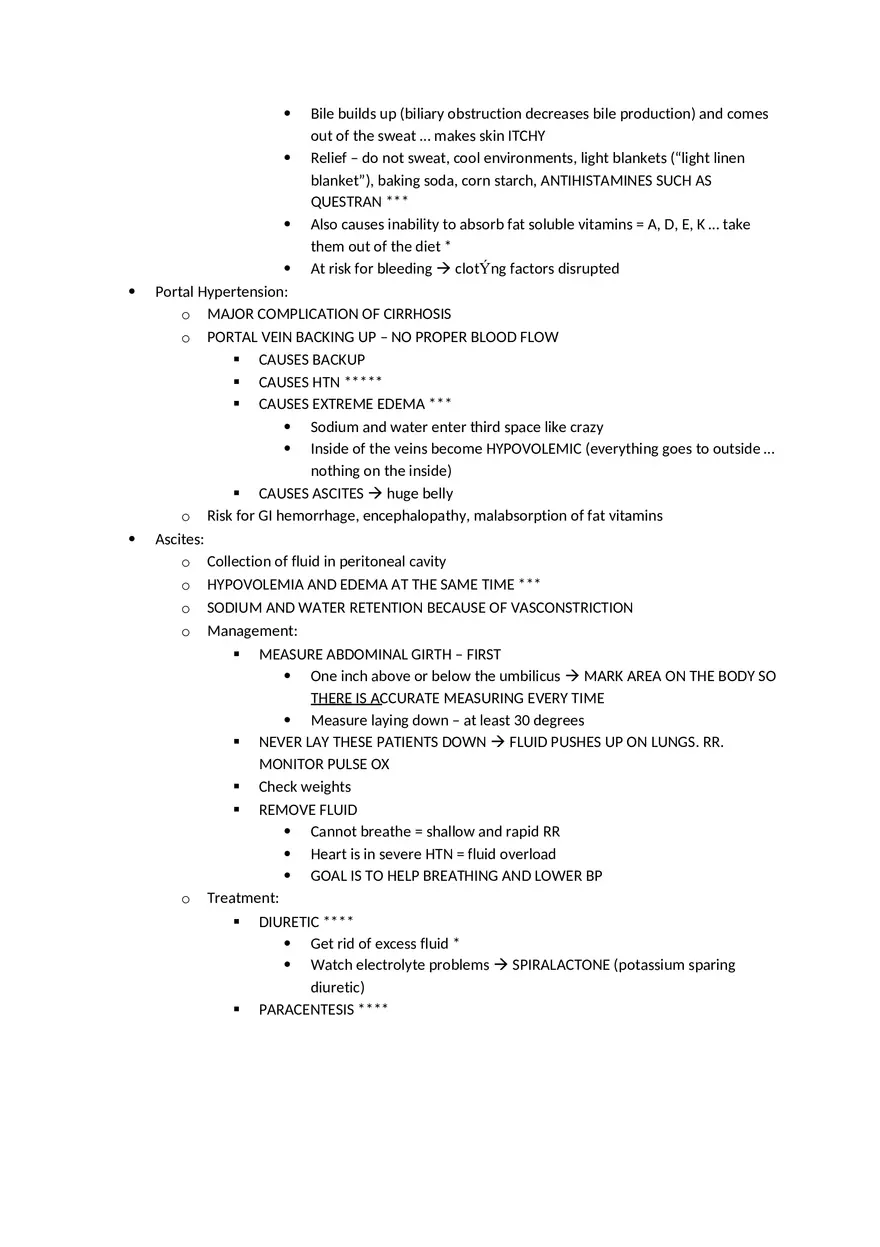 Adult Health HESI Study Guide Part 6 - Page 3