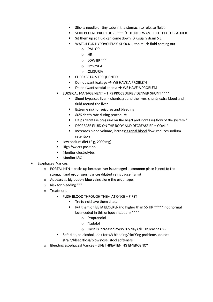 Adult Health HESI Study Guide Part 6 - Page 4