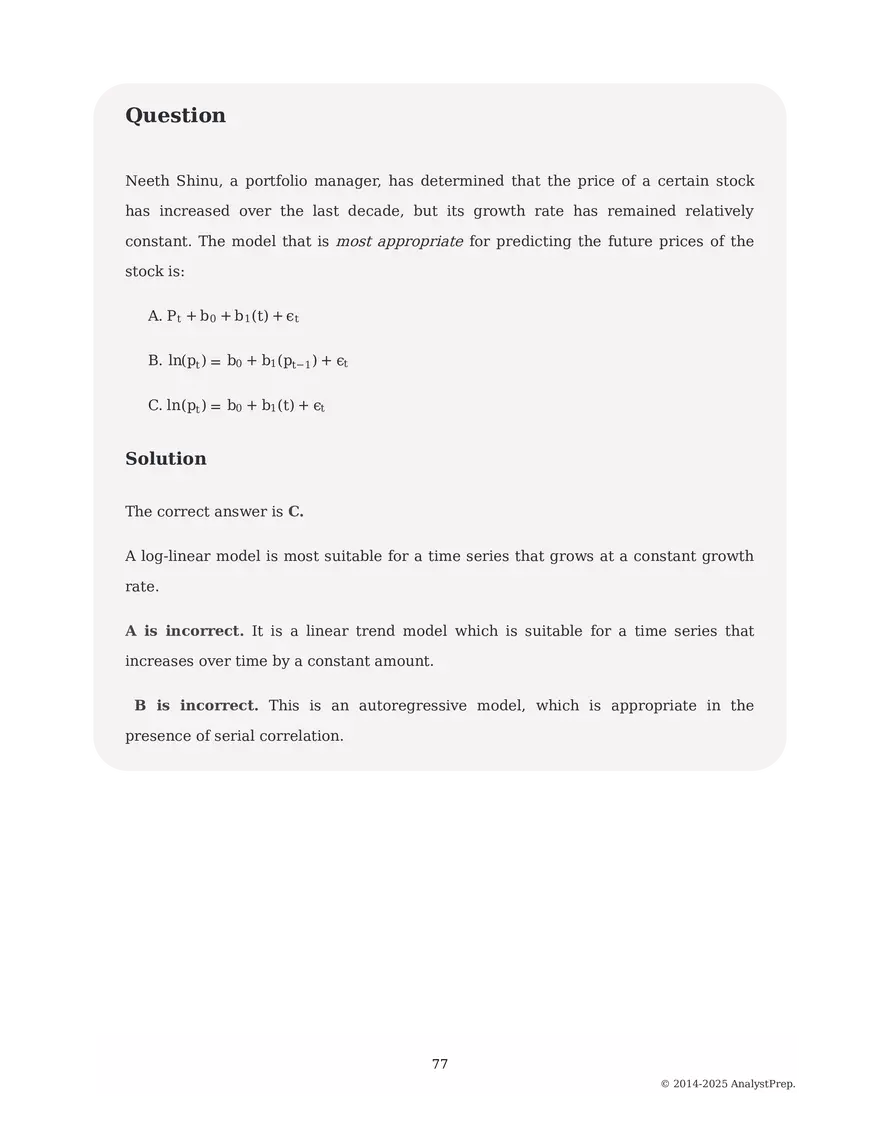 Study Notes - Quantitative Methods - Page 156