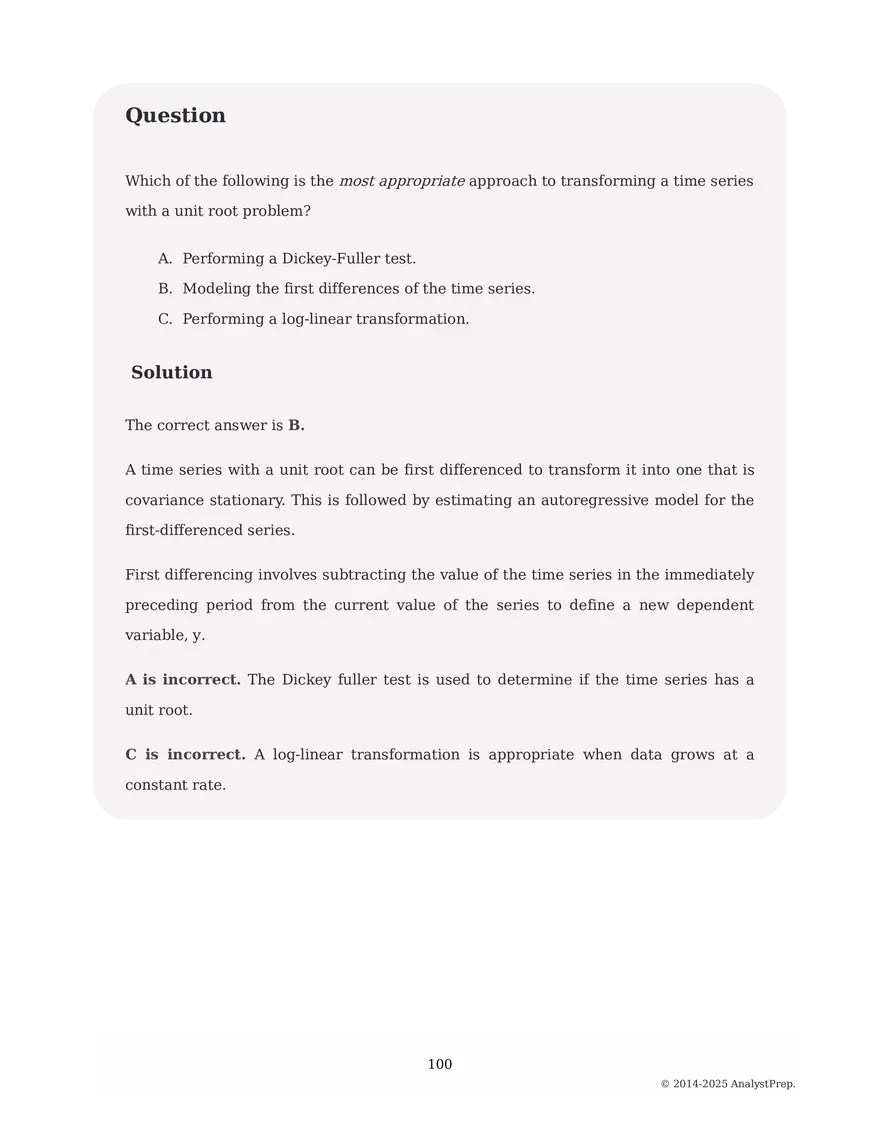 Study Notes - Quantitative Methods - Page 181