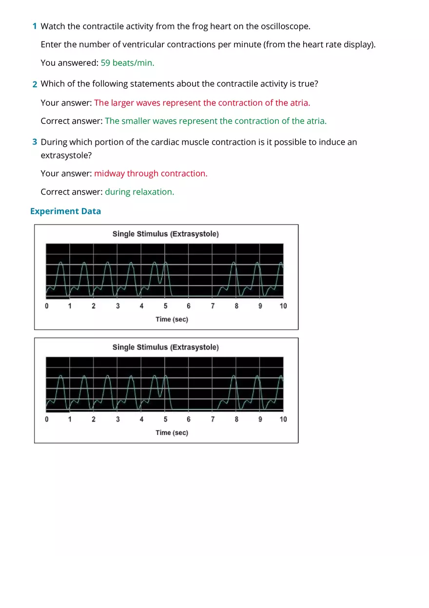 Lab Exercise 6 Activity 1 Cardiovascular Physiology - Page 2