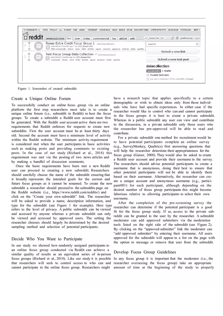 A Guide to Conducting Online Focus Groups Via Reddit - Page 4