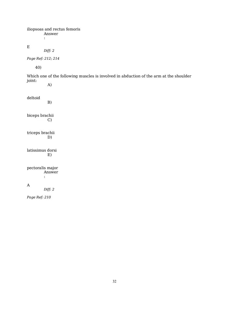 The Muscular System Questions and Answers (36-56) - Page 3