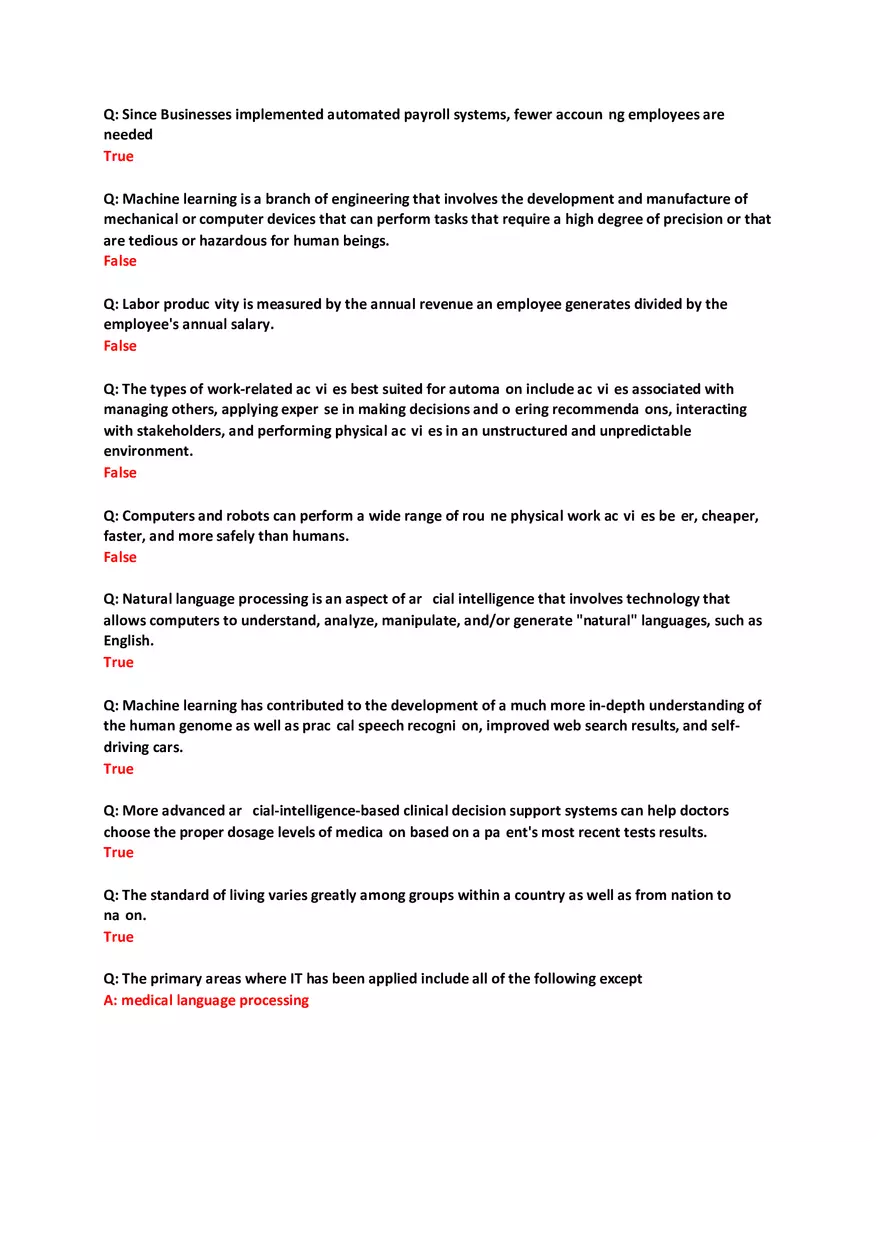 Computing Ethics and Society Answer Key 2 - Page 9