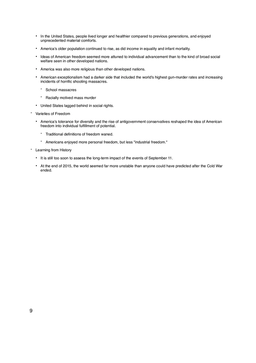 The War on Terrorism Chapter 28 Outline - Page 9