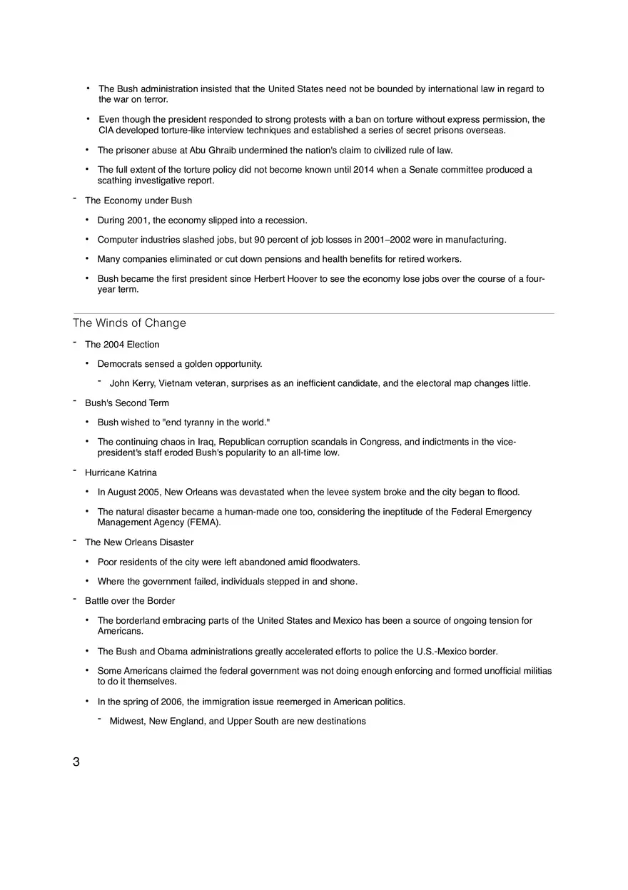 The War on Terrorism Chapter 28 Outline - Page 3